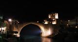 Old Bridge in Mostar at Night