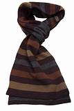 brown striped scarf