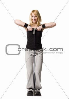 Girl working out