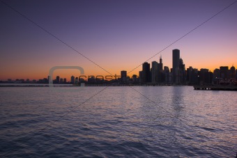 Skyline of the city of Chicago
