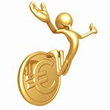 Jump For Joy Gold Euro Coin