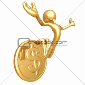 Jump For Joy Gold Dollar Coin
