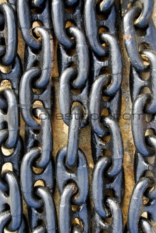 Closeup of chains