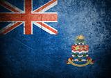 flag of Cayman island on old wall background, vector wallpaper