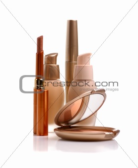 set of cosmetics
