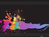 Colorful ink splash