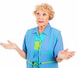 Cellphone Senior Woman - Explaining