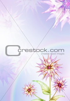 Lilac floral background