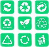environment and recycle icons