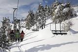 ski-lift in italian dolomites