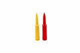 red and yellow ammunition