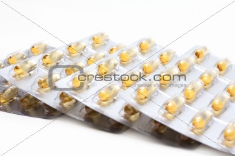 Packing the capsules cod-liver oil