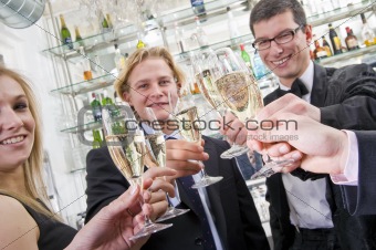 a toast on new years eve
