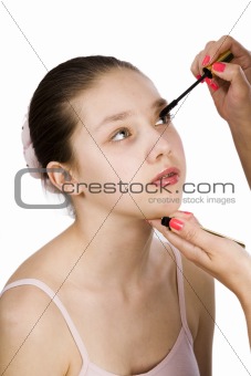 teen and mascara