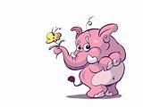 cute pink elephant
