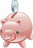 Savings Cute shiny piggy bank