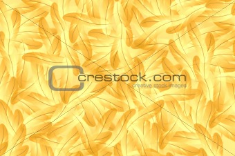 Abstract yellow feathers illustration background