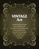 vintage template frame