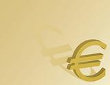Euro Symbol on a Gold Background