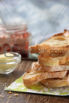 Stack of Morning Toast