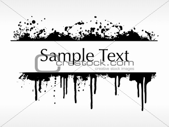 flourish and grunge elements for sample text, design2