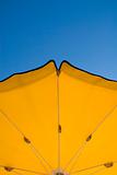 Yellow beach umbrella