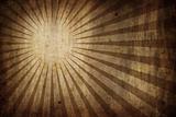 grunge old paper texture background with radial sunburst rays