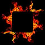 fire frame abstract background