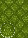 Green Damask Style Pattern