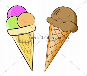 Image 1635847: Ice cream cone from Crestock Stock Photos