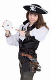 Pirate - woman with disc