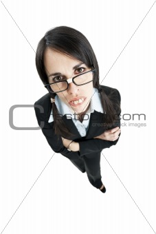 frustrated businesswoman