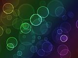 Bright colorful bokeh abstract circles