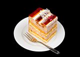 fancy cake with jelly on top
