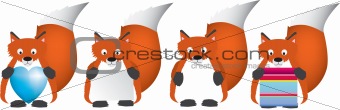red fox set