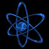 blue electric atom