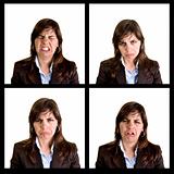 Collection of 4 businesswoman portraits - each photo has 3000px 