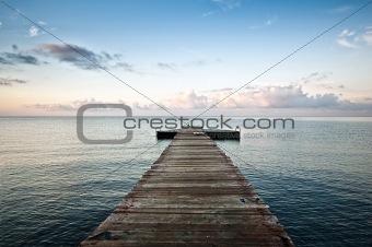 Empty pier