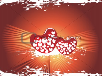 valentines shining heart, banner41