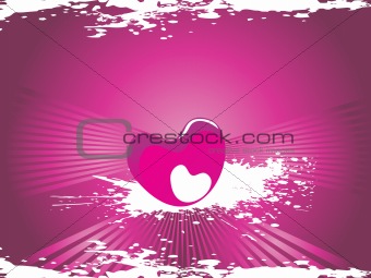 valentines shining heart, banner42