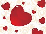 valentines shining heart, wallpaper