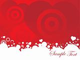 vector illustration of valentines ornament heart, design5