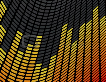 Orange and Yellow Music Equalizer Background