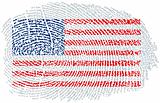 American Flag within a fingerprint