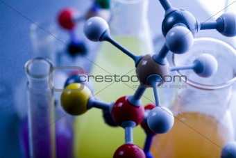 Molecular Model - Laboratory glass