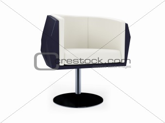 Modern chair against white
