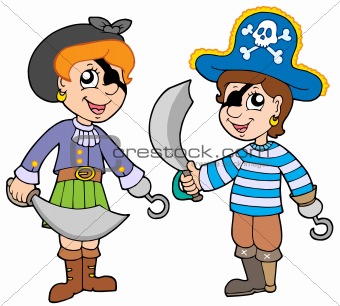 Pirate boy and girl
