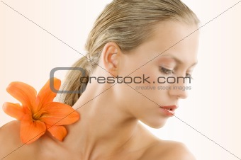 the orange flower