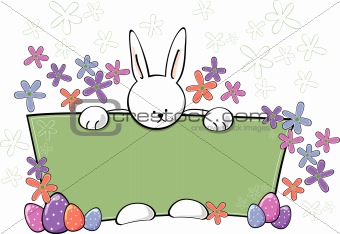 Easter Bunny Text Panel