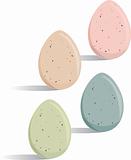 Pastel Colored Easter Eggs